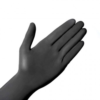 Перчатки нитриловые неопудренные, Nitrylex Black-S, 100 шт