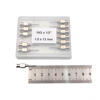Голка ветеринарна багаторазова 1.0×13LL, 19G×1/2″ уп.12 шт