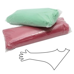 Перчатки одноразовые защитные полиэтиленовые с защитой плеча, 120 см, 50 шт