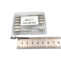 Игла ветеринарная многоразовая 1.6×25LL, 16G×1`` 12 шт/уп