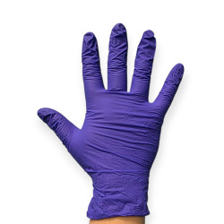 Перчатки нитриловые неопудренные кобальт, размер М, 100 шт, 3,5 гр 