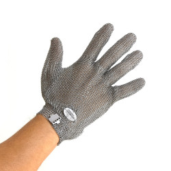 Кольчужная перчатка 5-палая с металлическим крючком размер - M.