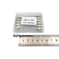 Игла ветеринарная многоразовая 1.6×35 LL, 16G×1 1/8`` 12 шт/уп